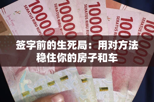 北京签字前的生死局：用对方法稳住你的房子和车