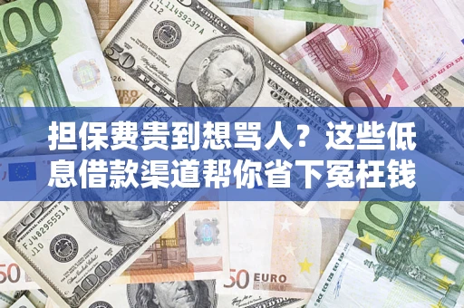 北京担保费贵到想骂人？这些低息借款渠道帮你省下冤枉钱