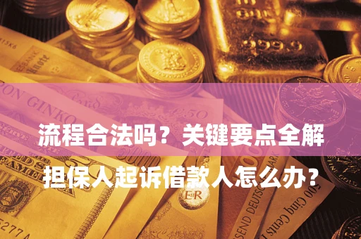 北京

担保人起诉借款人怎么办？流程合法吗？关键要点全解析