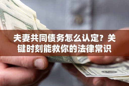 北京夫妻共同债务怎么认定？关键时刻能救你的法律常识